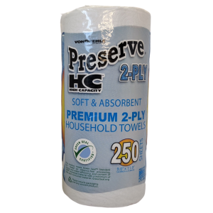 Preserve HC Household Kitchen Towel (9"x11" 2-Ply) - 250 Sheet