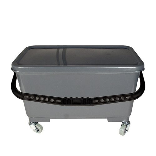 Microfiber Charging Bucket - Lid, Strainer & Casters