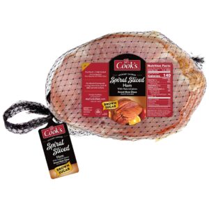 Bone In Spiral Sliced Cooked Ham - 8-10lbs